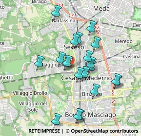 Mappa Via Biulè, 20031 Cesano Maderno MB, Italia (1.6795)