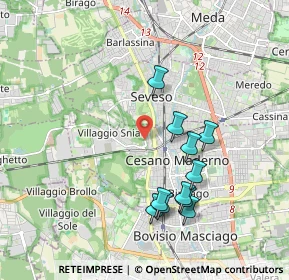 Mappa Via Biulè, 20031 Cesano Maderno MB, Italia (1.83182)