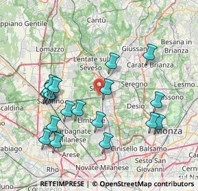 Mappa Via Biulè, 20031 Cesano Maderno MB, Italia (8.10842)