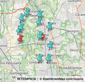Mappa Via Biulè, 20031 Cesano Maderno MB, Italia (3.64583)