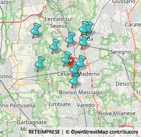 Mappa Via Biulè, 20031 Cesano Maderno MB, Italia (2.56909)