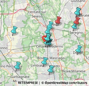 Mappa Via Biulè, 20031 Cesano Maderno MB, Italia (3.74706)