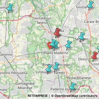 Mappa Via Biulè, 20031 Cesano Maderno MB, Italia (5.06)