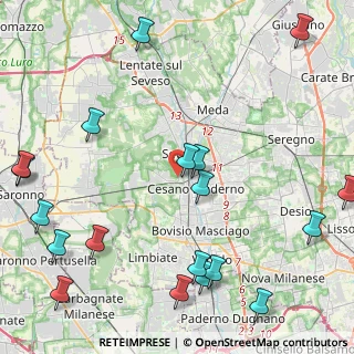 Mappa Via Biulè, 20031 Cesano Maderno MB, Italia (5.96421)