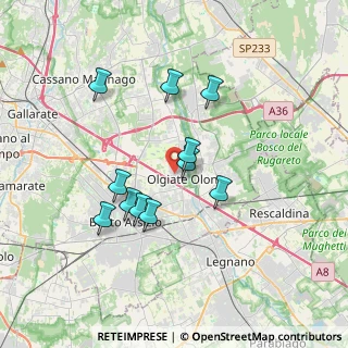Mappa Via Medaglie D'Oro, 21057 Olgiate Olona VA, Italia (3.08636)