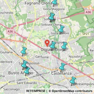 Mappa Via Medaglie D'Oro, 21057 Olgiate Olona VA, Italia (2.65692)