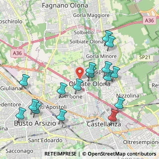 Mappa Via Medaglie D'Oro, 21057 Olgiate Olona VA, Italia (2.13688)