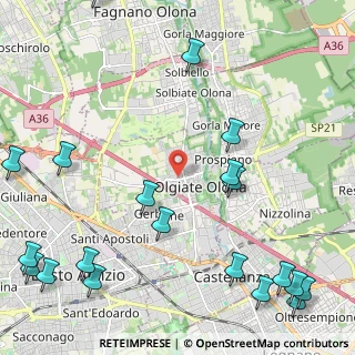 Mappa Via Medaglie D'Oro, 21057 Olgiate Olona VA, Italia (3.2145)