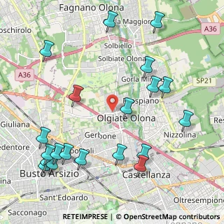 Mappa Via Medaglie D'Oro, 21057 Olgiate Olona VA, Italia (2.6095)