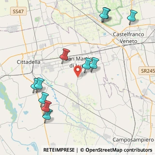 Mappa Via Luigi Cadorna, 35018 San Martino di Lupari PD, Italia (4.84636)