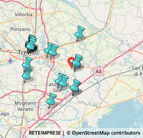 Mappa Via Montiron, 31056 Roncade TV, Italia (7.5645)