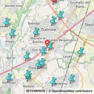 Mappa ADS Brembo Nord, 24044 Osio Sopra BG, Italia (2.82706)