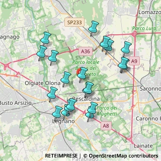 Mappa Via Varesina, 20027 Rescaldina MI, Italia (3.811)