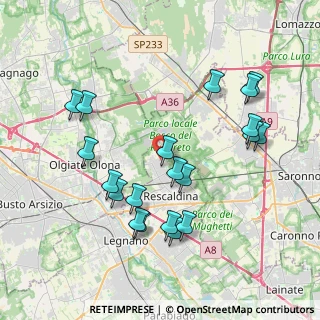 Mappa Via Varesina, 20027 Rescaldina MI, Italia (4.0505)