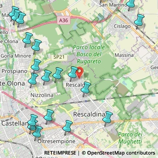 Mappa Via Varesina, 20027 Rescaldina MI, Italia (3.185)
