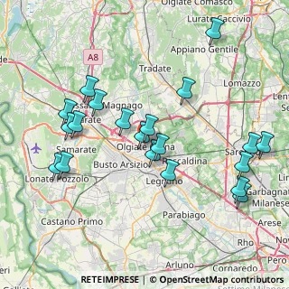 Mappa Via Giacomo Matteotti, 21057 Olgiate Olona VA, Italia (8.274)
