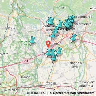 Mappa Via Circonvallazione Nord, 24040 Osio Sopra BG, Italia (7.601)