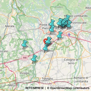 Mappa Via Circonvallazione Nord, 24040 Osio Sopra BG, Italia (6.95563)