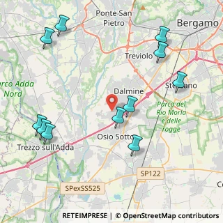 Mappa Via Circonvallazione Nord, 24040 Osio Sopra BG, Italia (4.95909)