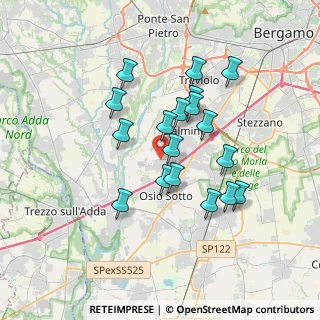 Mappa Via Circonvallazione Nord, 24040 Osio Sopra BG, Italia (3.04)