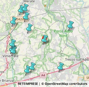 Mappa Via Rio Vallone, 20883 Mezzago MB, Italia (5.24231)