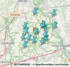 Mappa Via Rio Vallone, 20883 Mezzago MB, Italia (2.80438)