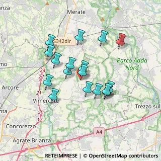 Mappa Via Guglielmo Marconi, 20884 Sulbiate MB, Italia (2.97706)