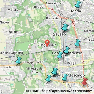 Mappa Via Torino, 20811 Cesano Maderno MB, Italia (2.764)