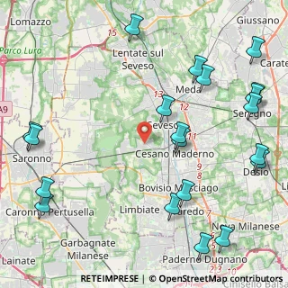 Mappa Via Torino, 20811 Cesano Maderno MB, Italia (5.751)