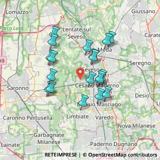 Mappa Via Torino, 20811 Cesano Maderno MB, Italia (3.20158)