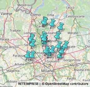 Mappa Via Monte Rosa, 20031 Cesano Maderno MB, Italia (10.286)