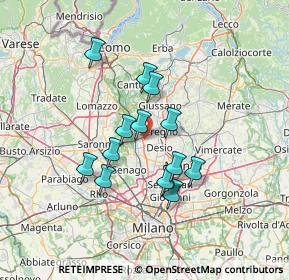 Mappa Via Monte Rosa, 20031 Cesano Maderno MB, Italia (11.19714)