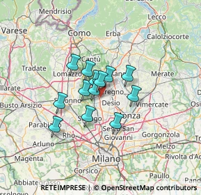 Mappa Via Monte Rosa, 20031 Cesano Maderno MB, Italia (8.40154)