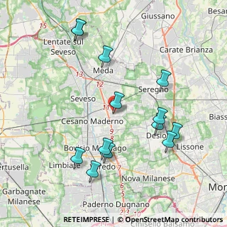Mappa Via Monte Rosa, 20031 Cesano Maderno MB, Italia (4.22308)