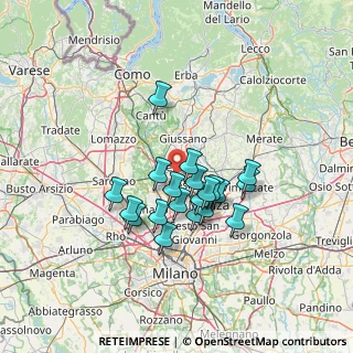 Mappa Via Trincea delle Frasche, 20832 Desio MB, Italia (10.6435)