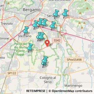 Mappa Via Canonici, 24050 Zanica BG, Italia (3.72167)