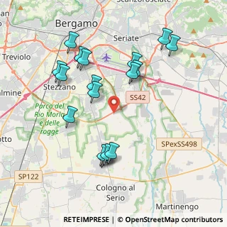 Mappa Via Canonici, 24050 Zanica BG, Italia (3.98647)