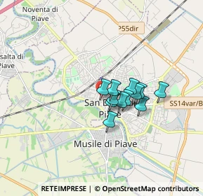 Mappa Via Padova, 30027 San Donà di Piave VE, Italia (1.01667)