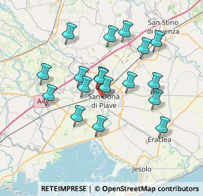 Mappa Via Padova, 30027 San Donà di Piave VE, Italia (6.40611)