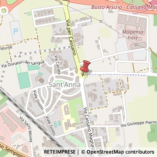 Mappa Via Cassano Magnago, 21052 Busto Arsizio VA, Italia, 21052 Busto Arsizio, Varese (Lombardia)