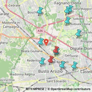 Mappa Piazzale G. D'Annunzio, 21052 Busto Arsizio VA, Italia (2.36667)