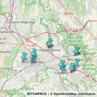 Mappa Via G. Restelli, 21057 Olgiate Olona VA, Italia (4.40333)