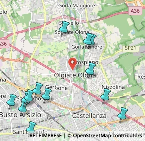 Mappa Via G. Restelli, 21057 Olgiate Olona VA, Italia (2.76929)