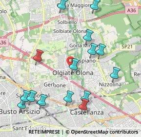 Mappa Via G. Restelli, 21057 Olgiate Olona VA, Italia (2.33067)