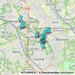 Mappa Piazzale Angelo Arosio Genola, 20851 Lissone MB, Italia (1.16385)