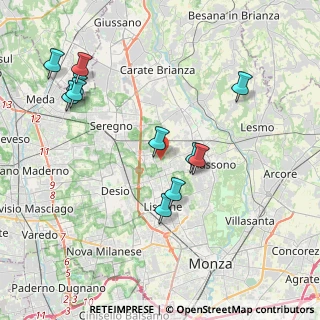 Mappa Piazzale Angelo Arosio Genola, 20851 Lissone MB, Italia (4.12091)