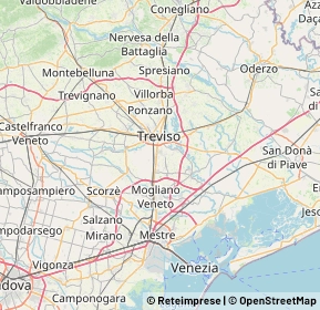 Mappa 31030 Casier TV, Italia (9.3215)
