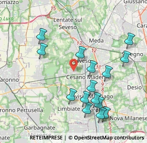 Mappa Via Lucania, 20031 Cesano Maderno MB, Italia (4.20267)