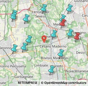 Mappa Via Lucania, 20031 Cesano Maderno MB, Italia (4.81)