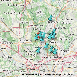 Mappa Via Lucania, 20031 Cesano Maderno MB, Italia (5.43231)